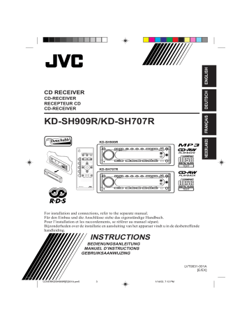JVC KD-SH909R Manuel du propriétaire | Fixfr