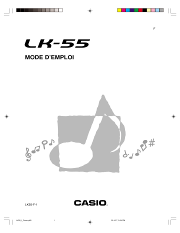 Manuel du propriétaire | Casio LK-55 Manuel utilisateur | Fixfr