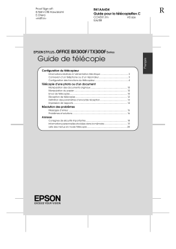 Epson STYLUS OFFICE BX300F Manuel du propriétaire