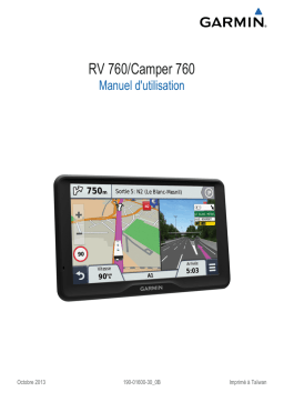 Garmin CAMPER 760LMT Manuel du propriétaire