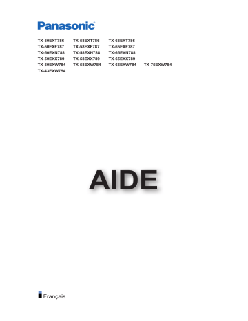 Panasonic TX65EXW784 Manuel du propriétaire | Fixfr