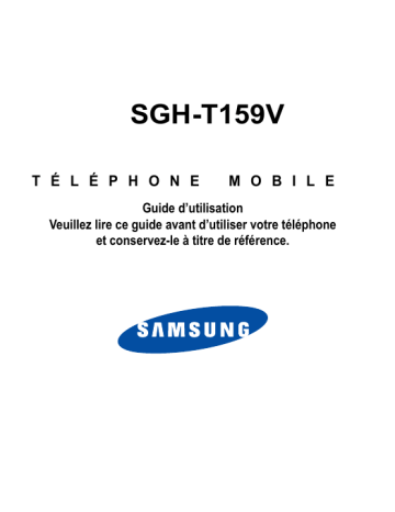 Samsung SGH-T159V Manuel du propriétaire | Fixfr