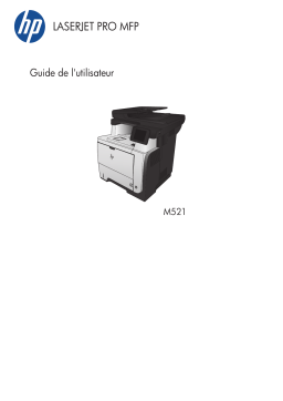 HP LASERJET PRO M521DN Manuel du propriétaire