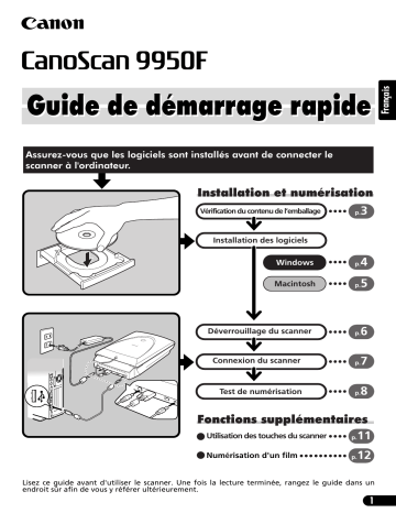 Canon CanoScan 9950F Manuel du propriétaire | Fixfr