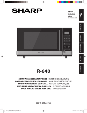 Sharp R-640 Manuel du propriétaire | Fixfr