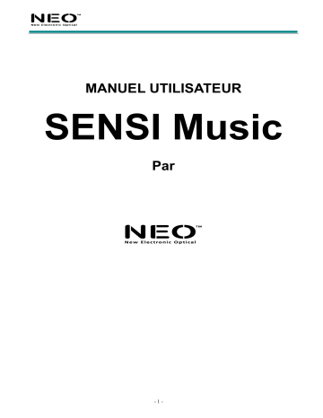 NEO SENSI MUSIC Manuel du propriétaire | Fixfr