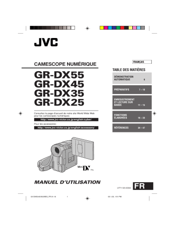 JVC GR-DX55 Manuel du propriétaire | Fixfr