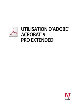 Adobe ACROBAT PRO EXTENDED 9.0 Manuel du propriétaire