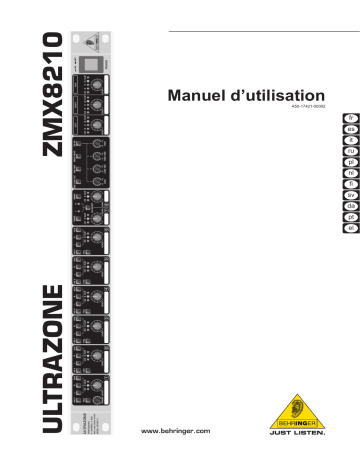 Behringer ZMX8210 Manuel du propriétaire | Fixfr