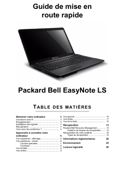 Packard Bell EN LS11SB Manuel du propriétaire