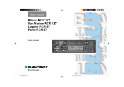 Blaupunkt Lugano RCR 87 Manuel du propriétaire