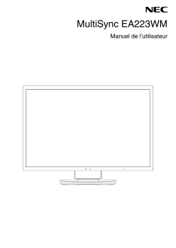 NEC MultiSync EA223WM Manuel du propriétaire