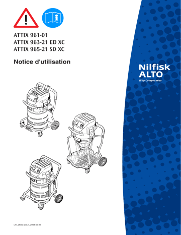 Nilfisk ATTIX 965-21 SD XC Manuel du propriétaire | Fixfr