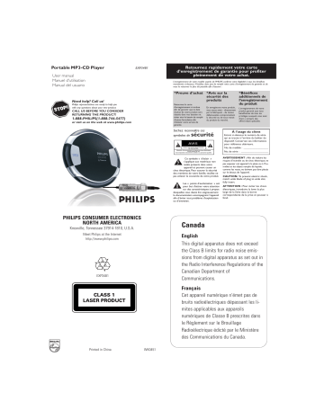 Philips EXP3481 Manuel du propriétaire | Fixfr