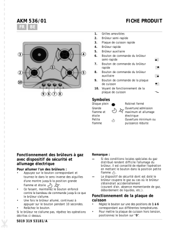 AKM 536/NB | Whirlpool ADP F1000 Manuel du propriétaire | Fixfr