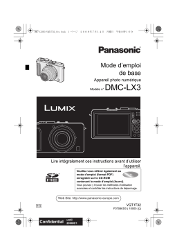 Panasonic LUMIX DMC-LX3 Manuel du propriétaire