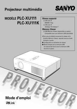 Sanyo PLC-XU111 Manuel du propriétaire