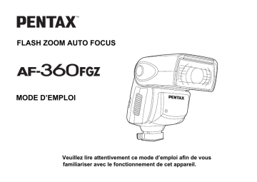 Pentax AF 360 FGZ Manuel du propriétaire | Fixfr
