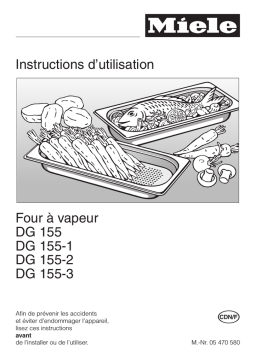 Miele DG 155 Manuel utilisateur