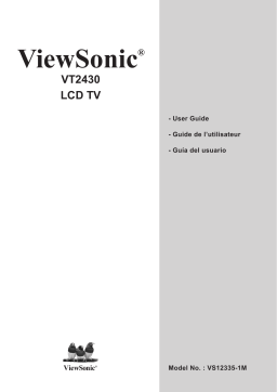 ViewSonic VT2430 Manuel du propriétaire