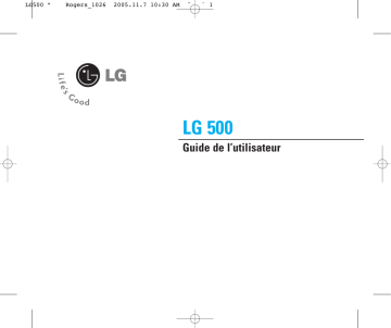 LG LG 500 Manuel du propriétaire | Fixfr