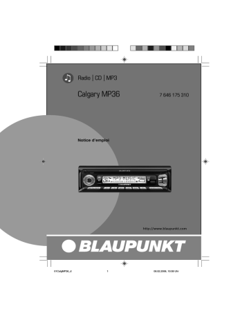 Blaupunkt CALGARY MP36 Manuel du propriétaire | Fixfr