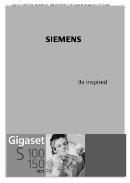 Siemens GIGASET S150 DECT Manuel du propriétaire