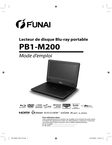 Funai PB1-M200 Manuel du propriétaire | Fixfr