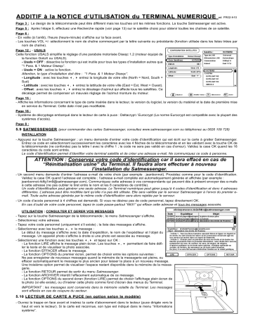 WORLDSAT IMPÉRIAL 400 MAILBOX Manuel du propriétaire | Fixfr