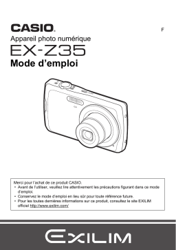 Casio Exilim EX-Z35 Manuel du propriétaire