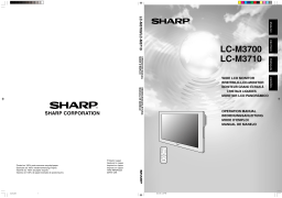 Sharp LC-M3700 Manuel du propriétaire