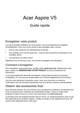 Acer Aspire V5-551G Manuel du propriétaire