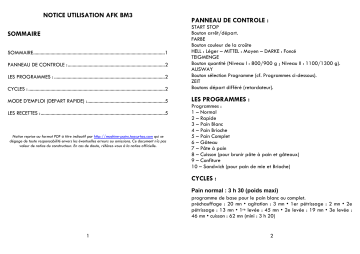 AFK BM3 Manuel du propriétaire | Fixfr