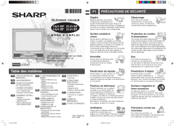 Sharp 21J1-SF Manuel du propriétaire