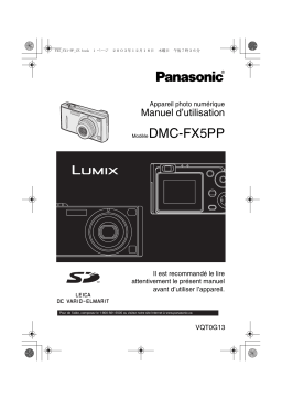 Panasonic LUMIX DMC-FX5PP Manuel du propriétaire