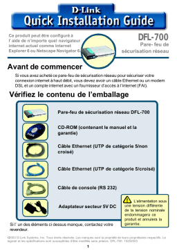 D-Link DFL-700 Manuel du propriétaire