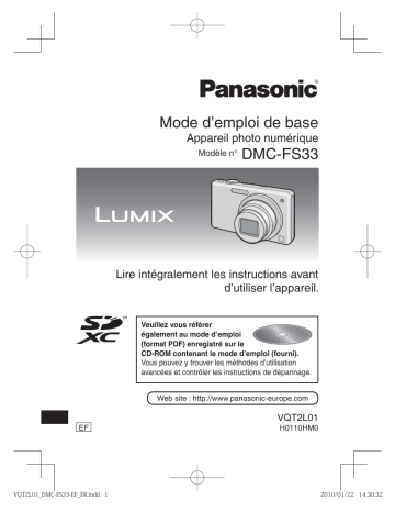 Panasonic DMCFS33 Manuel du propriétaire | Fixfr