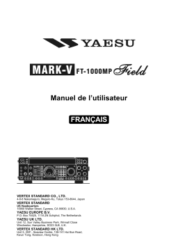 YAESU MARK-V FT-1000MP FIELD Manuel du propriétaire