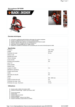Black & Decker KS2005EK Manuel du propriétaire