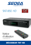 SEDEA SNT850HD USB Manuel du propri&eacute;taire