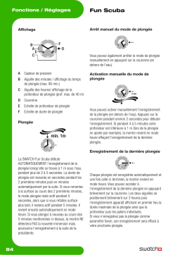 Swatch FUN SCUBA Manuel du propriétaire