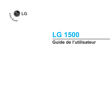 LG LG 1500 Manuel du propriétaire | Fixfr