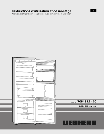 CBN 3913 | Liebherr CBNESF 3913 Manuel du propriétaire | Fixfr