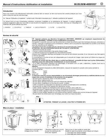 Candy CTDF 6013-47 Manuel du propriétaire | Fixfr