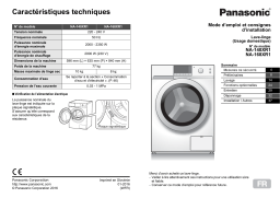 Panasonic NA-140XR1 Manuel du propriétaire