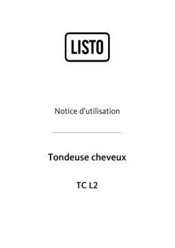 Listo TC L2 Manuel du propriétaire