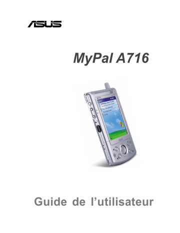 Asus MyPal A716 Manuel du propriétaire | Fixfr