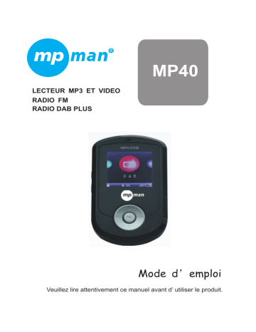 MPMan MP40 Manuel du propriétaire | Fixfr