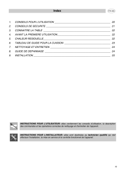 Smeg SE60X Manuel du propriétaire