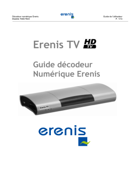 ERENIS DECODEUR NUMERIQUE 7600 Manuel du propriétaire